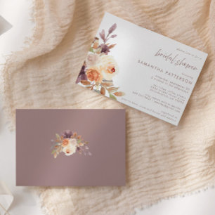 Autumn Boho Floral Vrijgezellenfeest Kaart