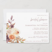 Autumn Boho Floral Vrijgezellenfeest Kaart (Voorkant)