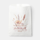 Autumn Boho Floral | Witte bruiloft gunst tas Bedankzakje (Voorkant)