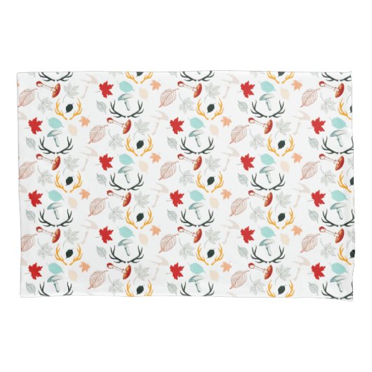 Autumn Boho laat Herfst Forest Waterverf Kussensloop (Voorkant)