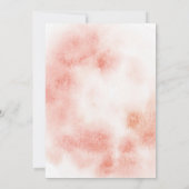 Autumn Boho Marsala Burgudy Blush Floral Wedding Kaart (Achterkant)