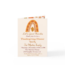 Autumn Boho Rainbow Thanksgiving Dinner