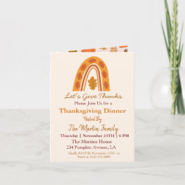 Autumn Boho Rainbow Thanksgiving Dinner