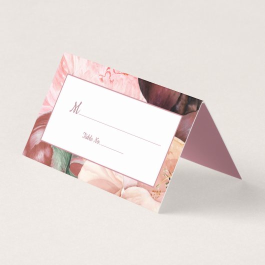 Autumn Boho Waterverf Floral Kaart (Voorkant)