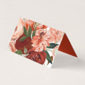 Autumn Boho Waterverf Floral Kaart (Achterkant)