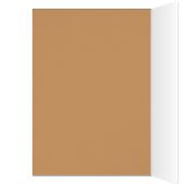 Autumn Border Brown Blue Blank Art Kaart (Binnen (Links))