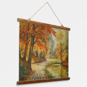 Autumn-bos Hangend Wandkleed (Gebogen)