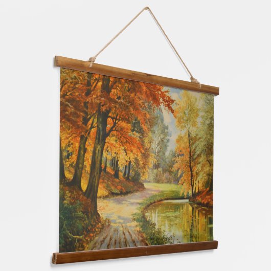 Autumn-bos Hangend Wandkleed (Gebogen)