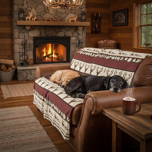 Autumn bossen fleece deken