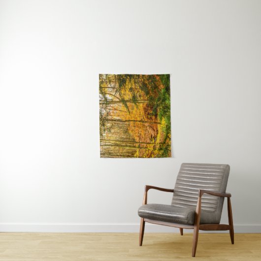 Autumn Bossen Forest Trees Natuur Small Small Smal Wandkleed (In situ)