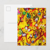 Autumn Botanical Forest Bird Flowers Paradise Feestdagenkaart (Voorkant / Achterkant)