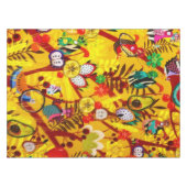 Autumn Botanical Forest Bird Flowers Paradise Tafelkleed (Voorkant (Horizontaal))