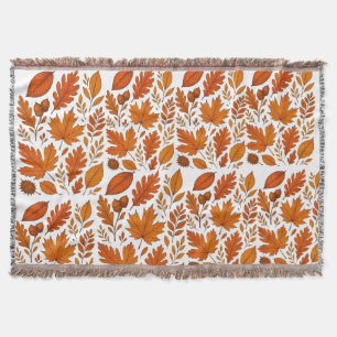 Autumn Botanical - herfstbladeren Deken