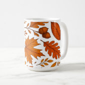 Autumn Botanical -  herfstbladeren Koffiemok (Voorkant rechts)