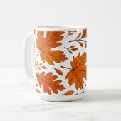 Autumn Botanical -  herfstbladeren Koffiemok (Voorkant links)