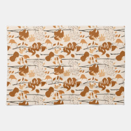 Autumn Botanical Leaves Minimalist  Theedoek