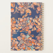 Autumn Botanicals Earthy Neutral Navy Personalized Planner (Achterkant)