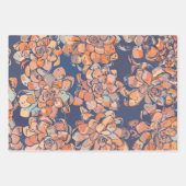 Autumn Botanicals in de "Earthy Neutrals" en "Navy Inpakpapier Vel (Voorkant 2)