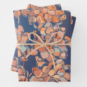 Autumn Botanicals in de "Earthy Neutrals" en "Navy Inpakpapier Vel (In situ)