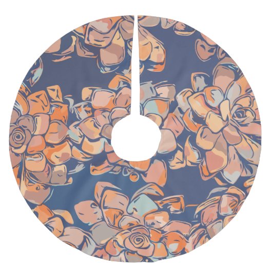 Autumn Botanicals in de "Earthy Neutrals" en "Navy Kerstboom Rok (Voorkant)