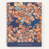 Autumn Botanicals in de "Earthy Neutrals" en "Navy Notitieboek (Voorkant)