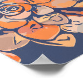 Autumn Botanicals in de "Earthy Neutrals" en "Navy Poster (Hoek)