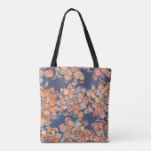 Autumn Botanicals in de "Earthy Neutrals" en "Navy Tote Bag (Achterkant)