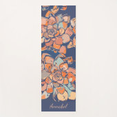 Autumn Botanicals in de "Earthy Neutrals" en "Navy Yogamat (Voorkant)