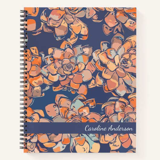 Autumn Botanicals: oorwettige neutrale en mariene Notitieboek (Voorkant)