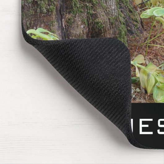 Autumn botanische tuin, voeg jouw naam toe muismat (Hoek)