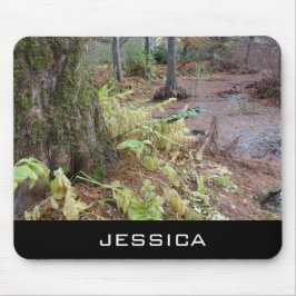 Autumn botanische tuin, voeg jouw naam toe muismat