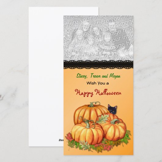 Autumn Bounty Feestdagenkaart (Voorkant / Achterkant)