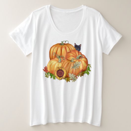 Autumn Bounty Grote Maat T-shirt (Design voorkant)