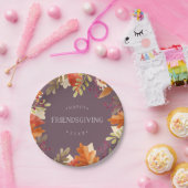 Autumn Bounty | Happy Friendsgiving Papieren Bordje (Feest)