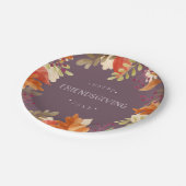 Autumn Bounty | Happy Friendsgiving Papieren Bordje (Gekanteld)