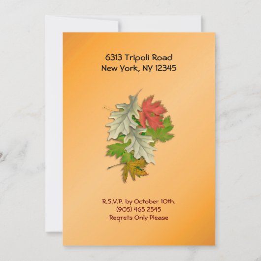 Autumn Bounty Herfst Fling Kaart (Achterkant)