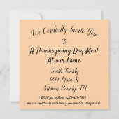 Autumn Bounty, pompoenen druiven -Thanksgiving Kaart (Achterkant)