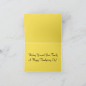 Autumn Bounty-Thanksgiving Feestdagen Kaart (Binnen)