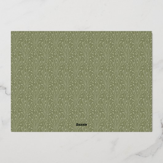 Autumn Bounty | Thanksgiving Friendsgiving Dinner Folie Uitnodiging (Achterkant)