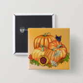 Autumn Bounty Vierkante Button 5,1 Cm (Voorkant /achterkant)