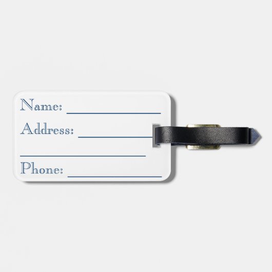 Autumn Bouquet Bagagelabel (Achterkant horizontaal)