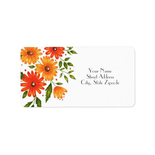 Autumn Bouquet Etiket (Voorkant)