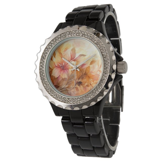 Autumn Bouquet Horloge (Gekanteld)