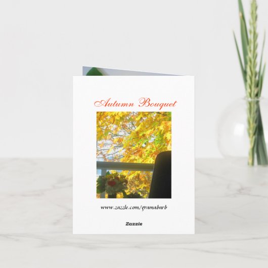 Autumn Bouquet Kaart (Achterkant)
