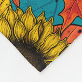 Autumn bouquet op blauw fleece deken (Hoek)