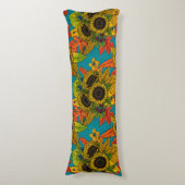 Autumn bouquet op blauw lichaamskussen (Voorkant Verticaal)