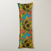 Autumn bouquet op blauw lichaamskussen (Achterkant (Verticaal))