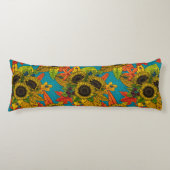 Autumn bouquet op blauw lichaamskussen (Voorkant)