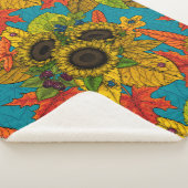 Autumn bouquet op blauw sherpa deken (3/4)