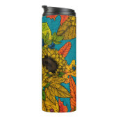 Autumn bouquet op blauw thermosbeker (Geroteerd rechts)